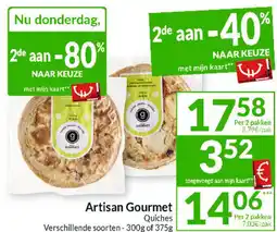 Intermarché Artisan gourmet quiches aanbieding