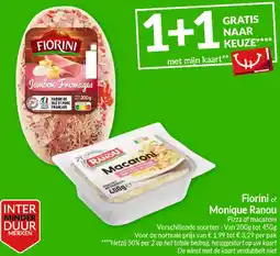 Intermarché Fiorini of monique ranou pizza of macaroni aanbieding