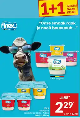 Intermarché Inex Fruityoghurt aanbieding