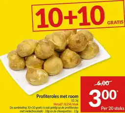 Intermarché Profiteroles met room aanbieding