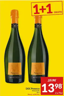 Intermarché DOC Prosecco Menestrello Brut aanbieding