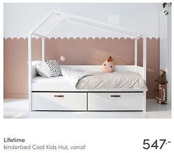 Baby & Tiener Lifetime kinderbed cool kids hut aanbieding