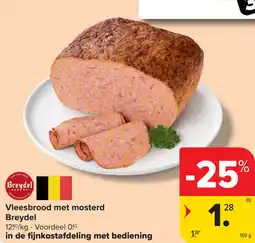 Carrefour Breydel vleesbrood met mosterd aanbieding