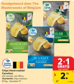 Carrefour Chips hand-cooked carrefour aanbieding
