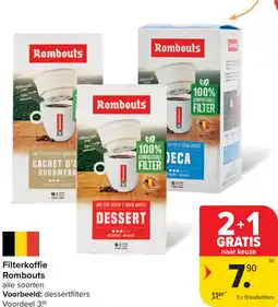 Carrefour Rombouts filterkoffie aanbieding