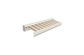 Makro Domasol Elektrische zonneluifel F30 500 x 300 cm zand/crème gestreept aanbieding