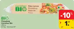 Carrefour Pizzadeeg carrefour bio aanbieding