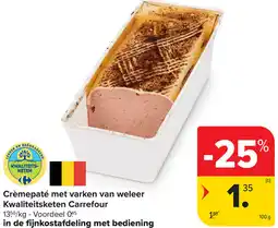 Carrefour Crèmepaté met varken van weleer aanbieding