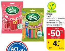 Carrefour Lutti snoep aanbieding