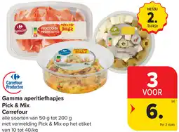 Carrefour Gamma aperitiefhapjes pick & mix carrefour aanbieding