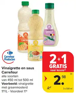 Carrefour Vinaigrette en saus carrefour aanbieding