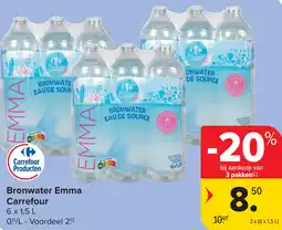 Carrefour Bronwater emma carrefour aanbieding