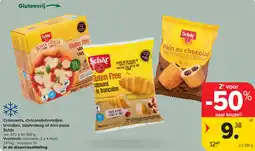 Carrefour Schär croissants, chocoladebroodjes, broodjes, bladerdeeg of mini-pizza aanbieding