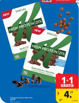 Carrefour Kellogg's ontbijtgranen special k high protein aanbieding
