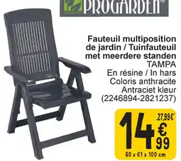 Cora Progarden tuinfauteuil met meerdere standen tampa aanbieding