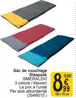 Cora Slaapzak smeraldo aanbieding