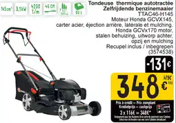 Cora Elem garden technic zelfrijdende benzinemaaier TTAC46-H145 aanbieding