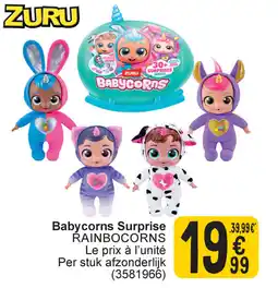 Cora Babycorns surprise rainbocorns aanbieding
