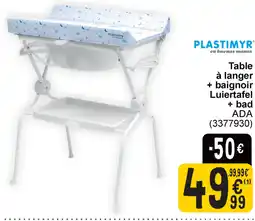 Cora Plastimyr luiertafel + bad ada aanbieding
