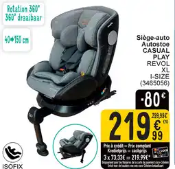 Cora Isofix autostoel casual play revol XL aanbieding