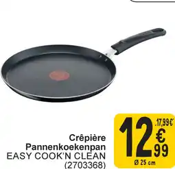 Cora Tefal pannenkoekenpan easy cook'n clean aanbieding