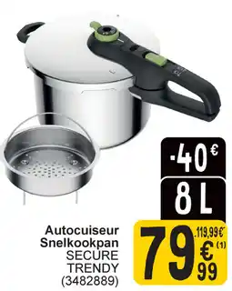 Cora Tefal snelkookpan secure trendy aanbieding