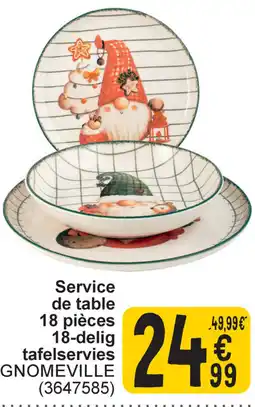 Cora 18-delig tafelservies gnomeville aanbieding