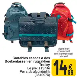 Cora Boekentassen en rugzakken trolley aanbieding