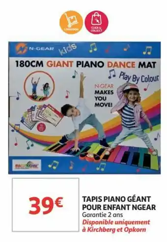 Auchan Tapis piano geant pour enfant ngear aanbieding