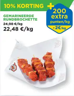 Renmans Gemarineerde rundbrochette aanbieding
