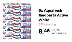 Plein.nl 6x Aquafresh Tandpasta Active White aanbieding