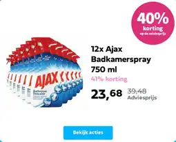 Plein.nl 12x Ajax Badkamerspray aanbieding