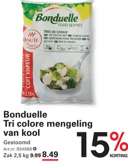 Sligro-M Bonduelle Tri colore mengeling van kool aanbieding