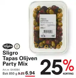 Sligro-M Sligro Tapas Olijven Party MiTapas Olijven Party Mix aanbieding