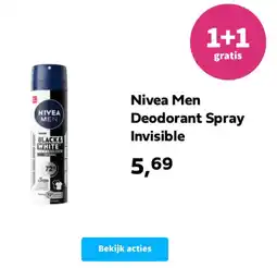 Plein.nl Nivea Men Deodorant Spray Invisible aanbieding