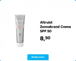 Plein.nl Altruist Zonnebrand Creme SPF 50 aanbieding