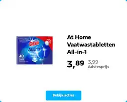 Plein.nl At Home Vaatwastabletten All in 1 aanbieding
