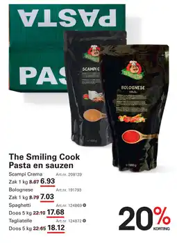 Sligro-M The Smiling Cook Pasta en sauzen aanbieding
