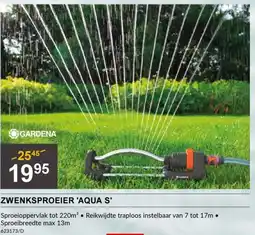 HandyHome GARDENA Zwenksproeier 'Aqua s' aanbieding