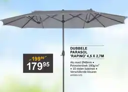 HandyHome Dubbele parasol Rapino aanbieding