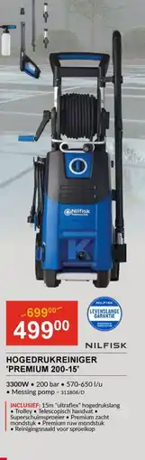 HandyHome NILFISK Hogedrukreiniger premium 200-15 aanbieding