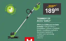 HandyHome Trimmer OP accu G40LT aanbieding
