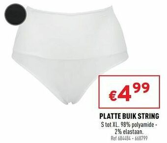 Trafic Platte buik string aanbieding