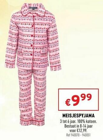 Trafic Meisjespyjama aanbieding