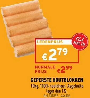 Trafic Geperste houtblokken aanbieding