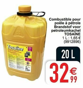 Cora Combustible pour poêle à pétrole brandstof voor petroleumkachel tosaïne aanbieding