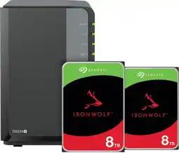 Coolblue Synology DS224+ NAS + Seagate Ironwolf 8 To Lot de 2 aanbieding