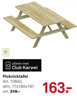 Karwei Picknicktafel aanbieding