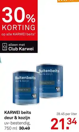 Karwei KARWEI beits deur & kozijn aanbieding