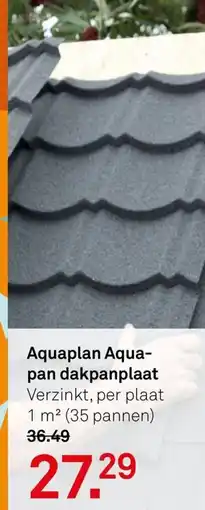 Karwei Aquaplan Aqua pan dakpanplaat aanbieding